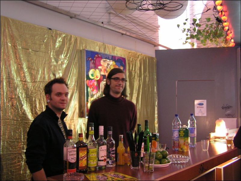 the bartenders (Frank and Magnus)